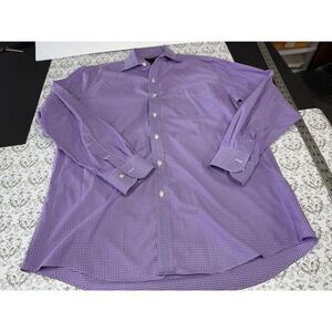 Ralph‎ Lauren Shirt Mens 16.5 Purple Button Up Long Sleeve Slim Fit